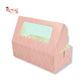 2pc Brownie Window Box | 6x3x1.75 inches | Pink Rhombus