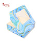 4pc Brownie Window Box | 6x6x2 inches | Marble Blue