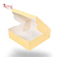 4pc Brownie Window Box | 6x6x2 inches | Cream I B2B