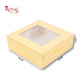 4pc Brownie Window Box | 6x6x2 inches | Cream I B2B