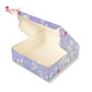 4pc Brownie Window Box | 6x6x2 inches | Grey Flower | B2B