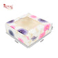 4pc Brownie Window Box | 6x6x2 inches | White Floral I B2B