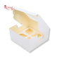 4 Cupcake Box With Window | 7x7x3.5 Inches | White