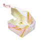 4 Cupcake Box With Window | 7x7x3.5 Inch | Pink Marble Print | FBB