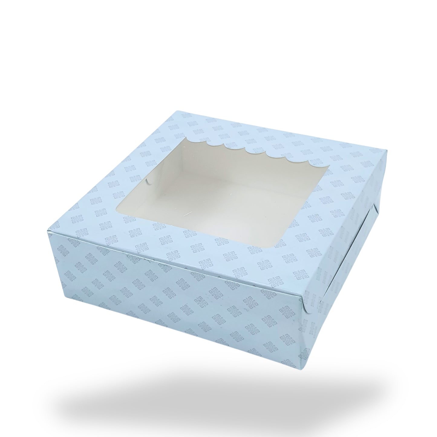 4pc Brownie Window Box I Blue Color I 6x6x1.75 Inches