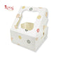 Christmas Theme 4 Cupcake Box I Size 7x7x3.5 Inch I White