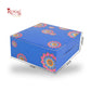 RoyalBoxShop® 4 Piece Laddu Box I Blue Floral I 4x4x1.75 Inch