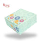 RoyalBoxShop® 4 Piece Laddu Box I Green Floral I 4x4x1.75 Inch
