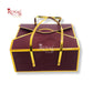12 Cavity Chocolate Boxes - 7.5 x 5.5 x 1.25 inches - Star Golden Foiling