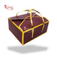 12 Cavity Chocolate Boxes - 7.5 x 5.5 x 1.25 inches - Star Golden Foiling