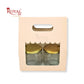2 Mason Jar Paper Carry Bags I 7x3.75x8" inches I Peach I Party Gifts, Macarons Box, Muffin Box, Donut Box
