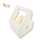 RoyalBoxShop® Cake Box With Window I Size 8x8x5 inch I White 300 GSM I Half Kg Cake Box