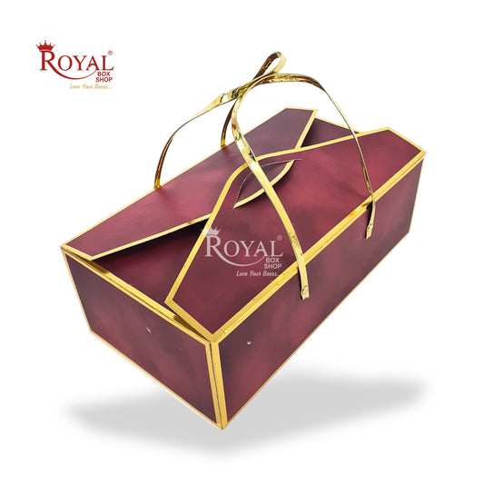 Premium Gift Hamper Bags I Gold Foiling 13.5x7.25x4.5 Inch I I Maroon I Occasion Gifting Hamper Bags