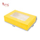 6pc Brownie Window Box I 9x6x1.75 Inches I Mustard Yellow