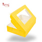 6pc Brownie Window Box I 9x6x1.75 Inches I Mustard Yellow