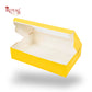 6pc Brownie Window Box I 9x6x1.75 Inches I Mustard Yellow