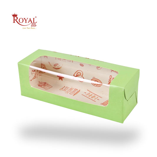 6pc Macarons Box | 6x2x2 Inch | Green
