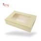 6pc Brownie Window Box | Green Color | 9x6x2 Inches | B2B