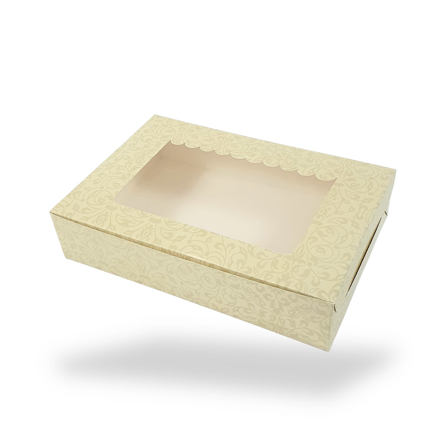 6pc Brownie Window Box I Green Color I 9x6x2 Inches
