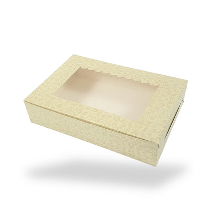 6pc Brownie Window Box I Green Color I 9x6x2 Inches