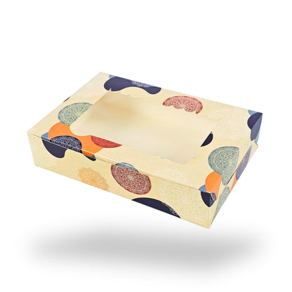 6pc Brownie Window Box I Mandla Print I 9x6x1.75 Inches
