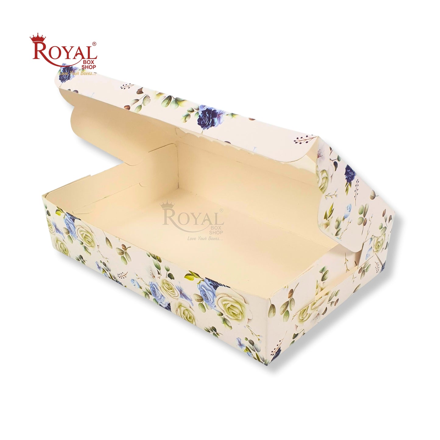 6pc Brownie Window Box I White Flower I 9"x6"x2" inches