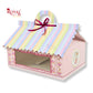 6cc Hut Shape Gift Boxes | 10x7x4 Inch | Elephant Theme Pink