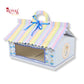 6cc Hut Shape Gift Boxes | 10x7x4 Inch | Elephant Theme Blue