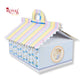 6cc Hut Shape Gift Boxes | 10x7x4 Inch | Elephant Theme Blue