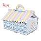 6cc Hut Shape Gift Boxes | 10x7x4 Inch | Elephant Theme Blue