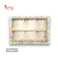 6pc Brownie Hamper Box with Transparent Lid I Multicolor I 9"x6"x2" inches I For Christmas Gift , Wedding Return Gifts, New Year Gifting Royal Box Shop