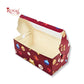 Plum Cake Box | 7.5x4x3 Inch | Red | For Christmas Gifting, Party Favors and More