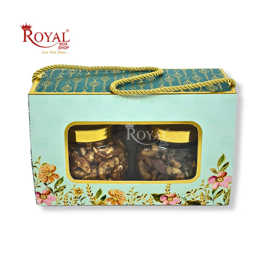 4 Cupcake Box With Window I Size 7"x7"x3.5" I Clip Print I FBB Paper I 300 GSM