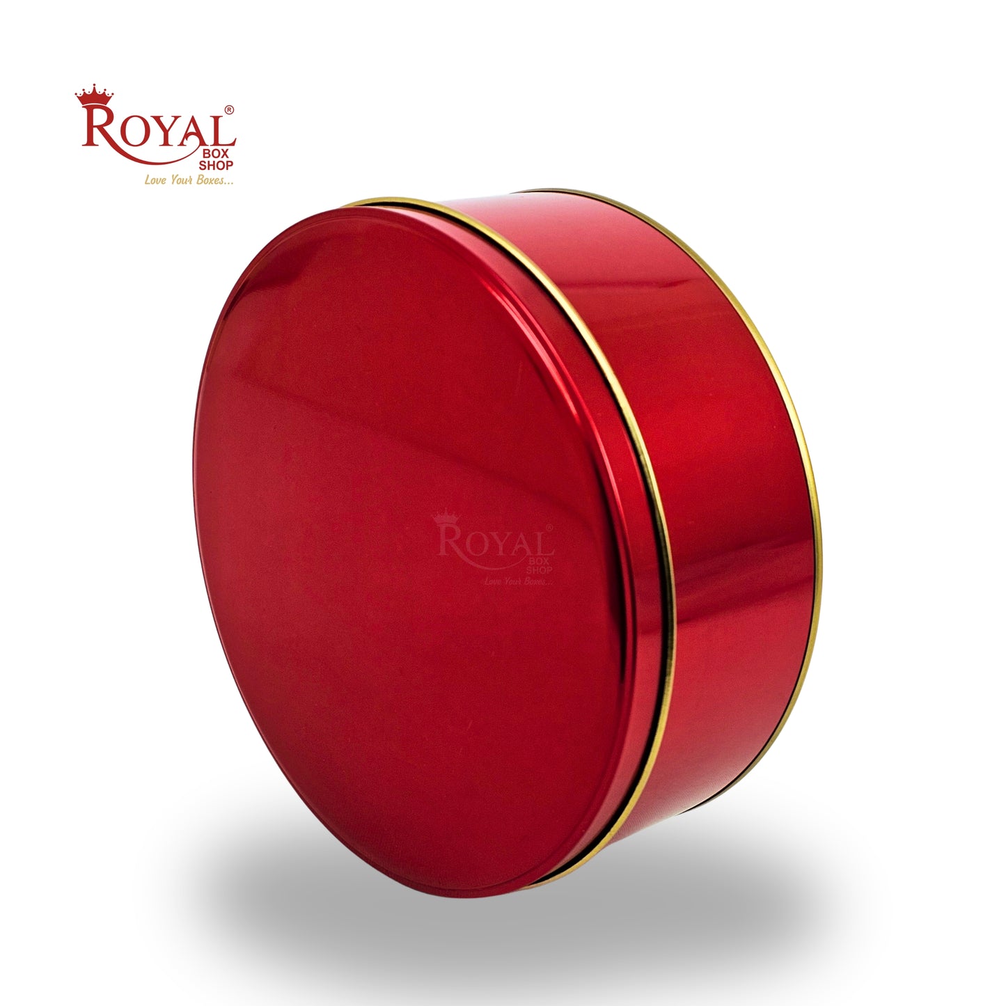 Premium Tin Box I 7"x2.5" Inches I Red I Perfect for Christmas Gift, Return Gifts, Hamper Box, Storage
