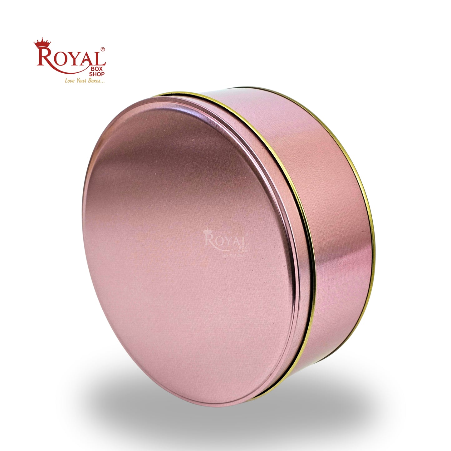 Premium Tin Box I 7"x2.5" Inches I Rose Gold I Perfect for Christmas Gift, Return Gifts, Hamper Box, Storage