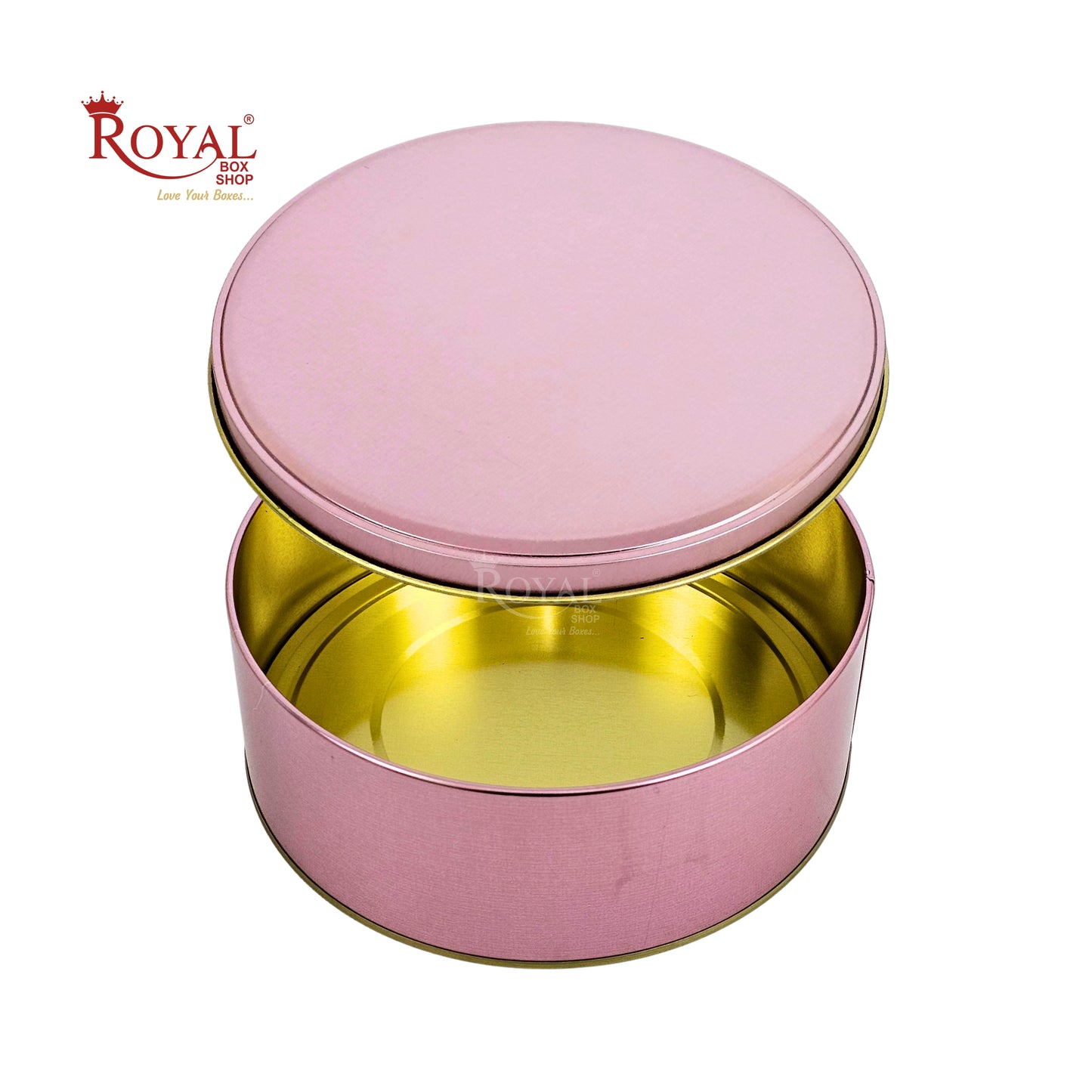 Premium Tin Box I 7"x2.5" Inches I Rose Gold I Perfect for Christmas Gift, Return Gifts, Hamper Box, Storage