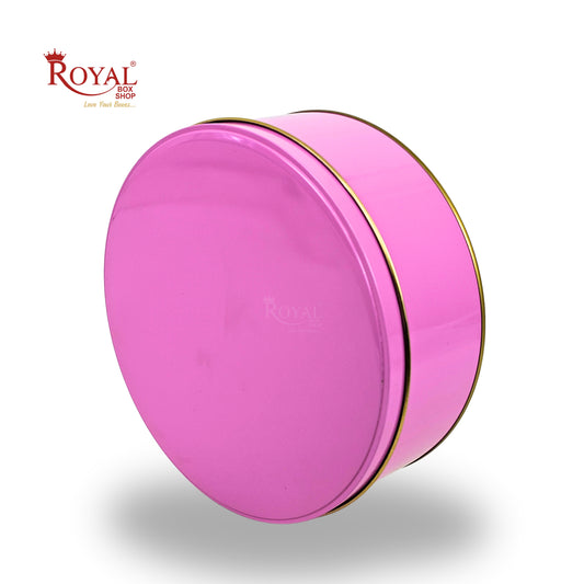 Premium Tin Box I 7"x2.5" Inches I Baby Pink I Perfect for Christmas Gift, Return Gifts, Hamper Box, Storage