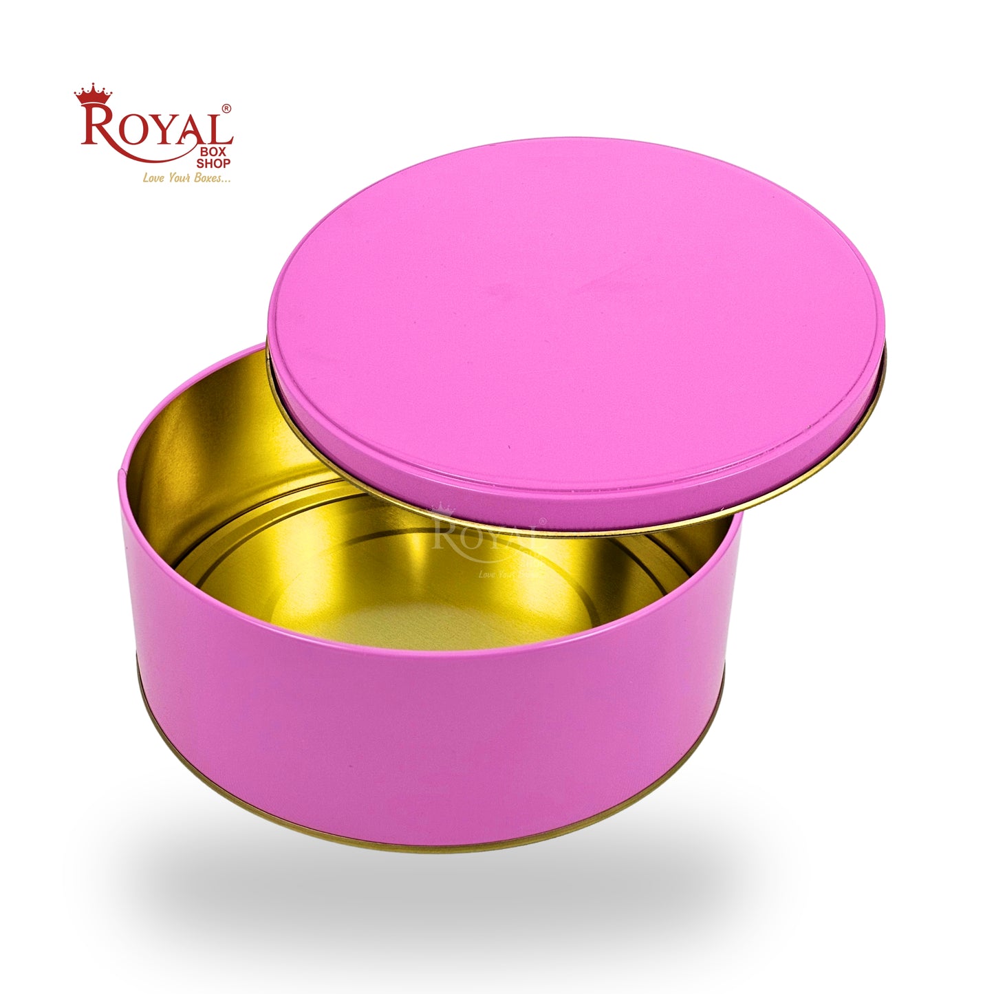 Premium Tin Box I 7"x2.5" Inches I Baby Pink I Perfect for Christmas Gift, Return Gifts, Hamper Box, Storage
