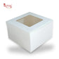 RoyalBoxShop® Cake Box With Window | 7x7x5 Inch | White | Cake Box | B2B
