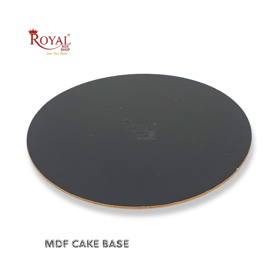 Cake Base Board I Round Shape I Black I MDF