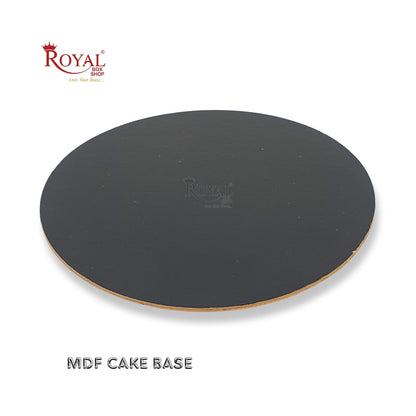 Cake Base Board I Round Shape I Black I MDF