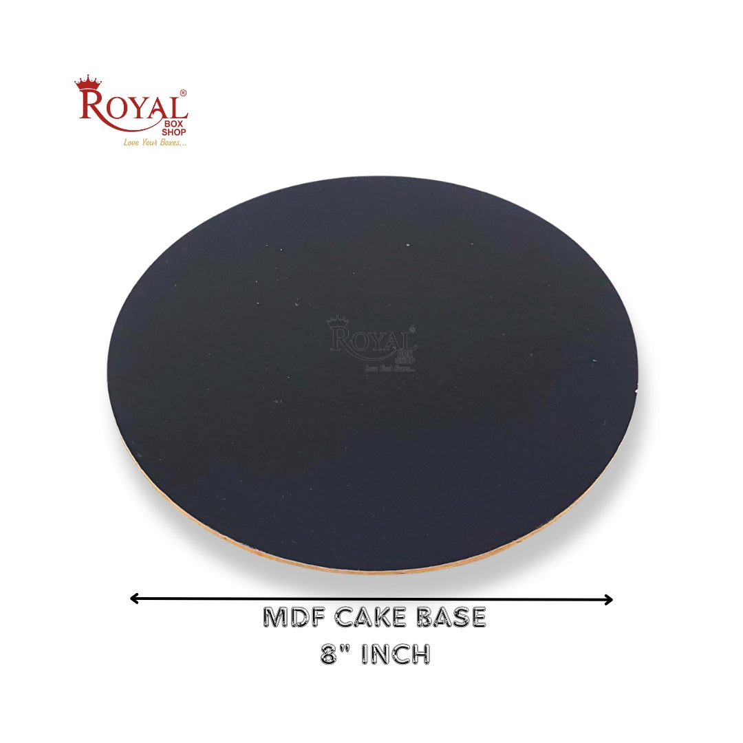 Cake Base Board I Round Shape I Black I MDF