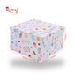 Cake Box | 8x8x5 Inches | White With Floral Print | WB