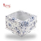Window Cake Box | 8x8x5 Inches | Blue Flower | FBB Paper