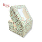 Window Cake Box I 8x8x5" Inches I Green Floral I FBB Paper