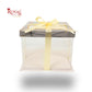 Tall Transparent Square Box with Ribbon I Grey I Perfect for Cakes & Gifts!