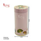 Premium Tin Jars I 6"x3" Inches I Pink With Golden Leafing