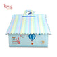 RoyalBoxShop® 9cc Hut Shape Cupcake Boxes I 10"x10"x4" inch I Balloon Blue Theme