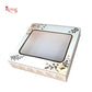9pc Brownie Window Box I Brown Floral Print Golden Foiling I 9"x9"x2" inches Royal Box Shop