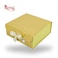 Royal Box Shop® Premium Rigid Gift Box I 9x9x3.5 Inch I Collapsible with Ribbon
